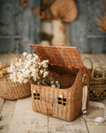 Cesta de Juguete con forma de casa de ratán - Carlota