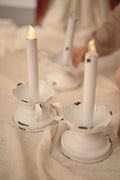 Candelabro blanco led decorativo Flor