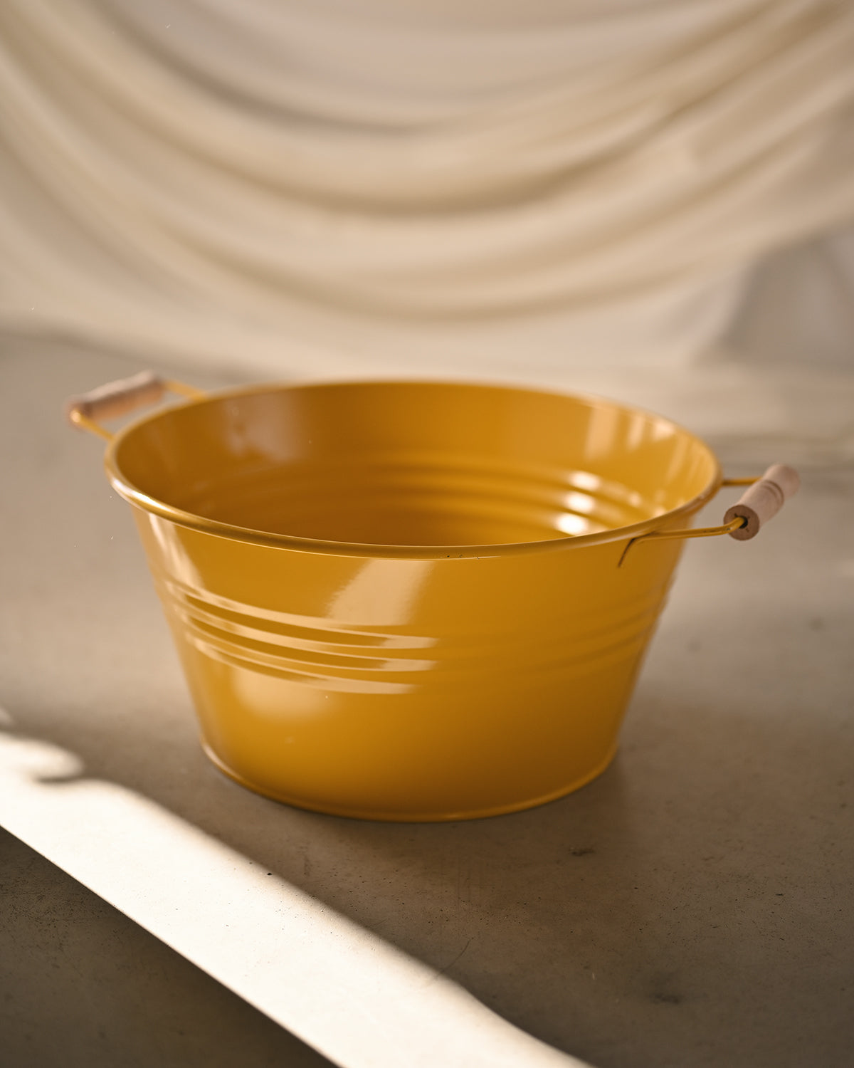 Barreño amarillo mostaza
