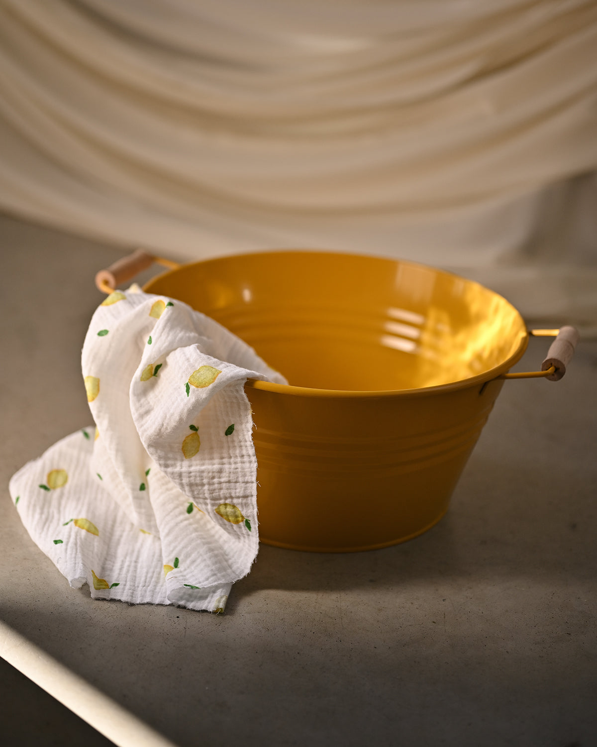 Barreño amarillo mostaza
