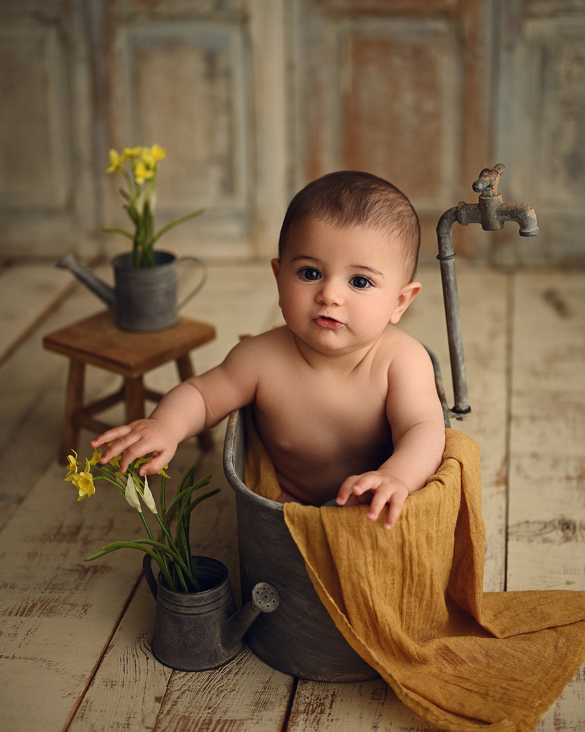 Anaïs: Mini Bañera con grifo de Zinc